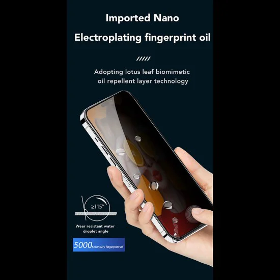 Протектор за iPhone 15 Pro Max - ANANK - 2.5D 2X подсилен протектор за екран с инсталационна кутия - Черен