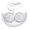 JBL - Слушалки Tune 500 - Чист бас, Сгъваем дизайн, Жак 3.5 мм - Бял