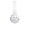 JBL - Слушалки Tune 500 - Чист бас, Сгъваем дизайн, Жак 3.5 мм - Бял