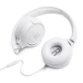 JBL - Слушалки Tune 500 - Чист бас, Сгъваем дизайн, Жак 3.5 мм - Бял