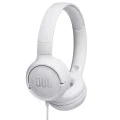 JBL - Слушалки Tune 500 - Чист бас, Сгъваем дизайн, Жак 3.5 мм - Бял