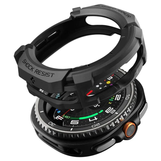 Каишка за Samsung Galaxy Watch8 Classic - Rugged Armor - Черен