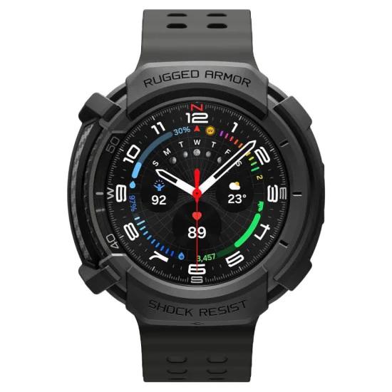 Каишка за Samsung Galaxy Watch8 Classic - Rugged Armor - Черен