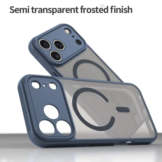 Калъф за iPhone 17 Pro - HaloFrost II MagSafe - Navy Blue