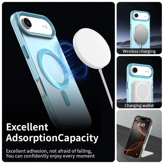 Калъф за iPhone 17 Air - CandyCase MagSafe - син