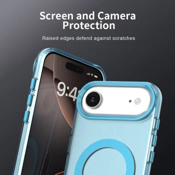 Калъф за iPhone 17 Air - CandyCase MagSafe - син