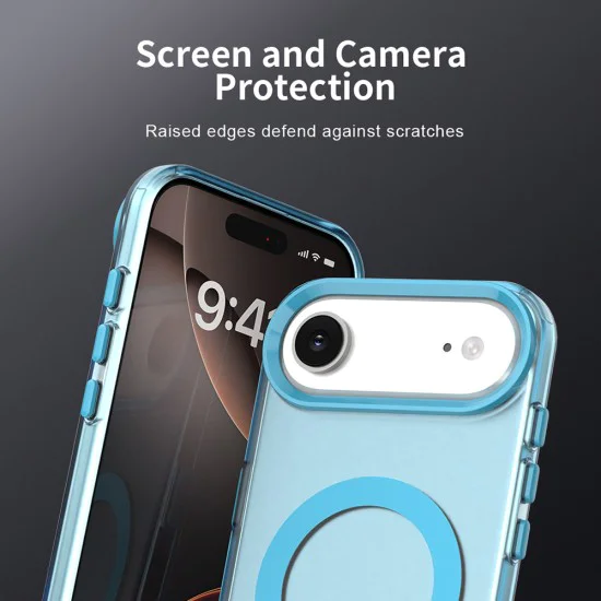 Калъф за iPhone 17 Air - CandyCase MagSafe - син