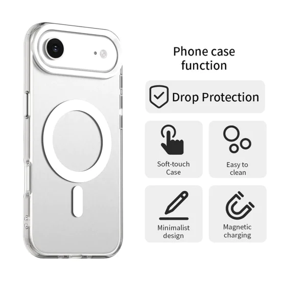 Калъф за iPhone 17 Air - CandyCase MagSafe - Бял