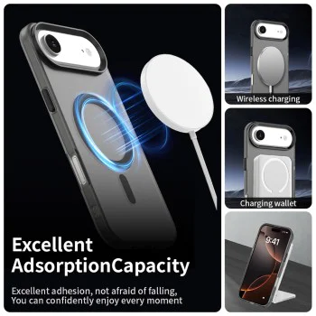Калъф за iPhone 17 Air - CandyCase MagSafe - Черен