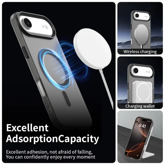 Калъф за iPhone 17 Air - CandyCase MagSafe - Черен