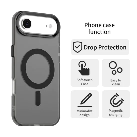 Калъф за iPhone 17 Air - CandyCase MagSafe - Черен