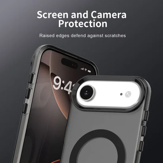 Калъф за iPhone 17 Air - CandyCase MagSafe - Черен