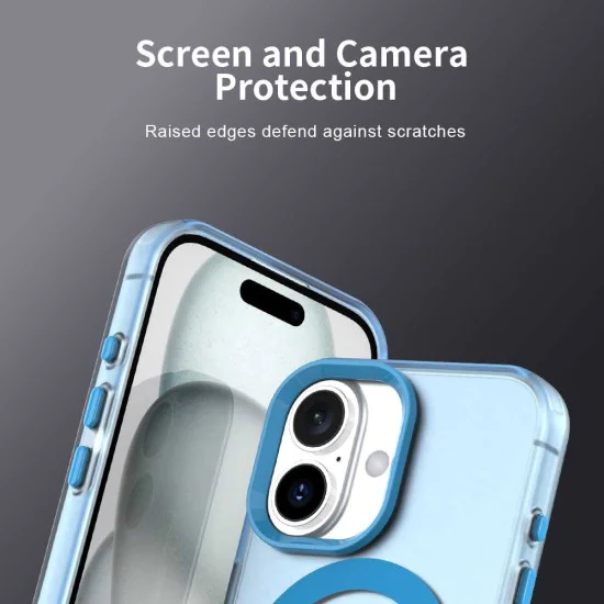 Калъф за iPhone 17 - CandyCase MagSafe - син