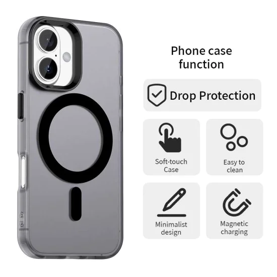Калъф за iPhone 17 - CandyCase MagSafe - Черен