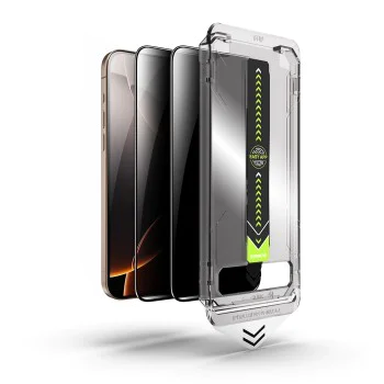 Протектор за iPhone 14 Pro - Techsuit - TitanGlass FullCover (2 броя) - Privacy