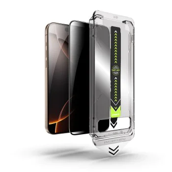Протектор за iPhone X / iPhone XS / iPhone 11 Pro - TitanGlass FullCover - Privacy