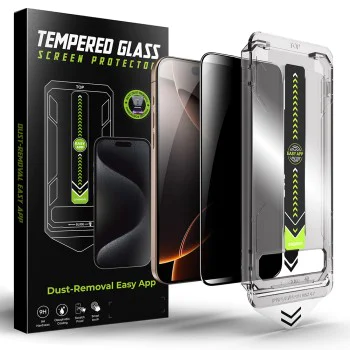 Протектор за iPhone 16 Pro Max - Techsuit - TitanGlass FullCover - Privacy