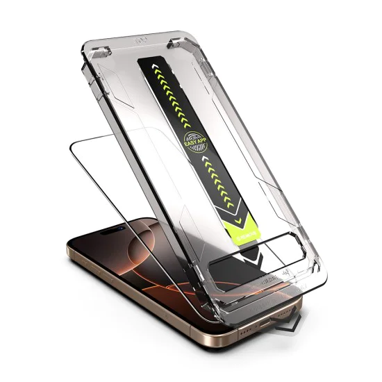 Протектор за iPhone 15 / iPhone 16 - Techsuit - TitanGlass FullCover - Черен