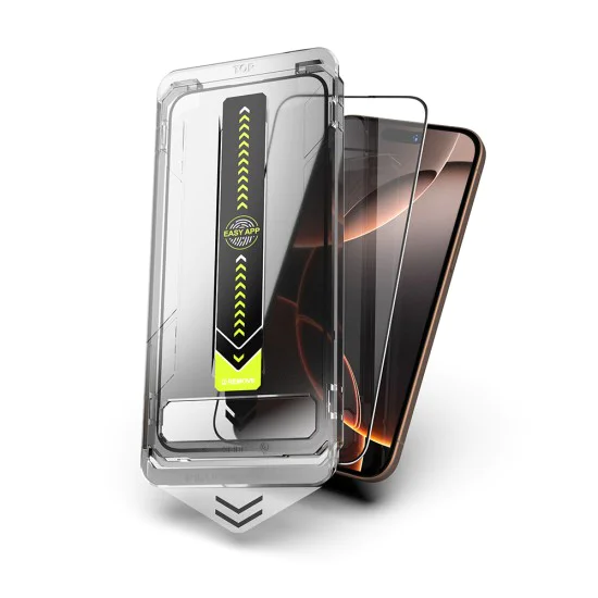 Протектор за iPhone 15 / iPhone 16 - Techsuit - TitanGlass FullCover - Черен
