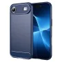 Калъф за iPhone 17 Air - Techsuit - Carbon Silicone - Син