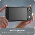 Калъф за iPhone 17 Air - Techsuit - Carbon Silicone - Черен