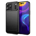 Калъф за iPhone 17 Pro Max - Techsuit - Carbon Silicone - Черен