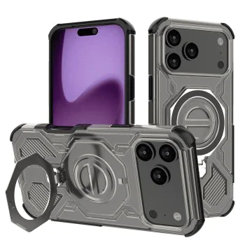Калъф за iPhone 17 Pro Max - Carbon Shield PRO - Smoke Black