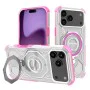Калъф за iPhone 17 Pro Max - Carbon Shield PRO - Pink Transparent