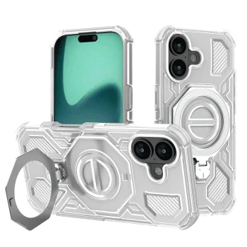 Калъф за iPhone 17 - Carbon Shield PRO - Бял прозрачен