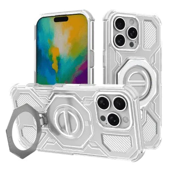 Калъф за iPhone 16 Pro Max - Carbon Shield PRO - Бял Прозрачен