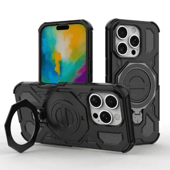Калъф за iPhone 16 Pro Max - Carbon Shield PRO - Черен