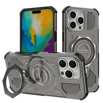 Калъф за iPhone 16 Pro - Carbon Shield PRO - Smoke Black