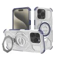 Калъф за iPhone 15 Pro - Carbon Shield PRO - син прозрачен
