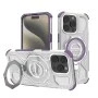 Калъф за iPhone 15 Pro Max - Carbon Shield PRO - Лилав прозрачен