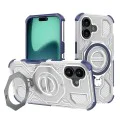 Калъф за iPhone 16 - Carbon Shield PRO - син прозрачен
