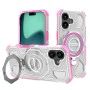 Калъф за iPhone 16 - Carbon Shield PRO - Розов прозрачен
