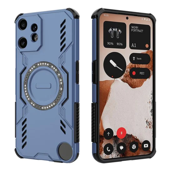 Калъф за нищо CMF Phone 2 Pro - ArmorMag Case - син