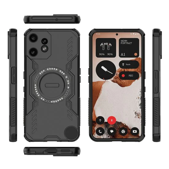 Калъф за нищо CMF Phone 2 Pro - ArmorMag Case - черен
