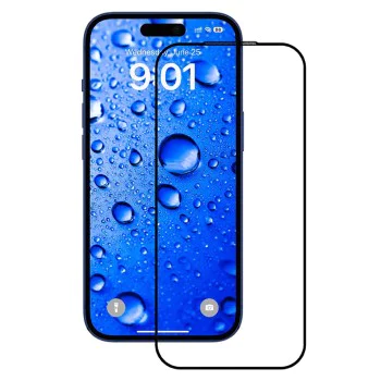 Протектор за iPhone 17 Pro - ANANK - 2.5D стъклен протектор за екран - Черен