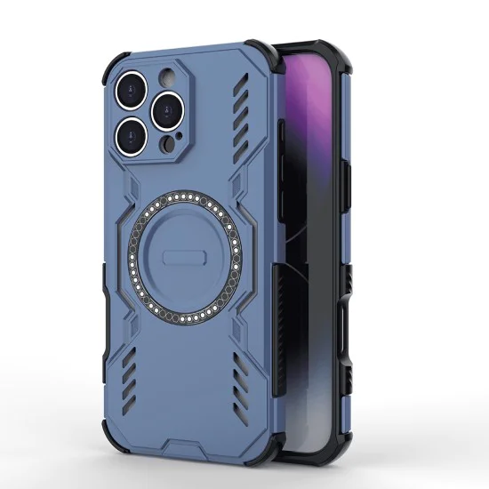 Калъф за iPhone 16 Pro Max - ArmorMag Case - Син