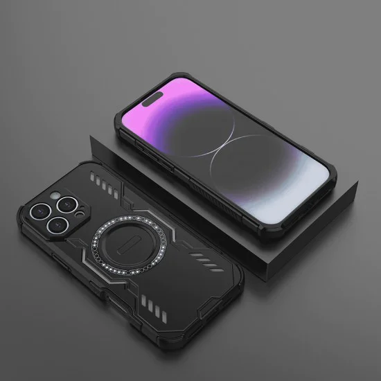 Калъф за iPhone 16 Pro Max - ArmorMag Case - черен