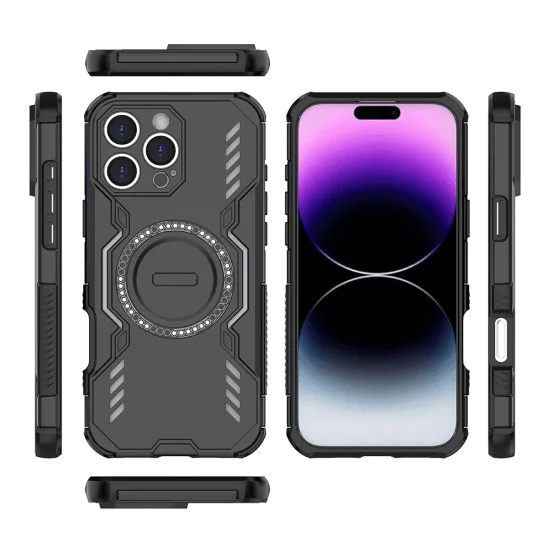 Калъф за iPhone 16 Pro Max - ArmorMag Case - черен