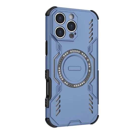 Калъф за iPhone 16 Pro - ArmorMag Case - Син