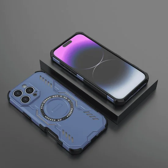 Калъф за iPhone 16 Pro - ArmorMag Case - Син
