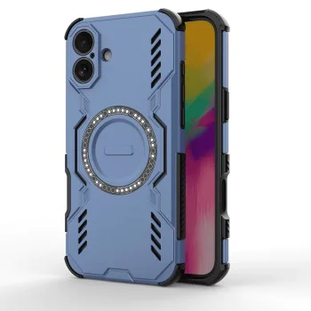 Калъф за iPhone 16 Plus - ArmorMag Case - Син