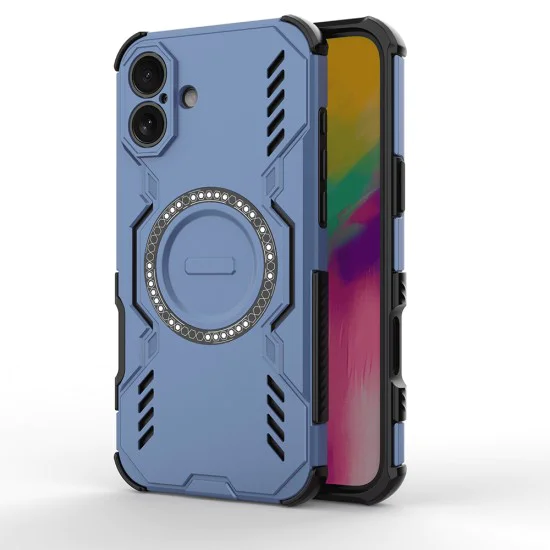 Калъф за iPhone 16 Plus - ArmorMag Case - Син