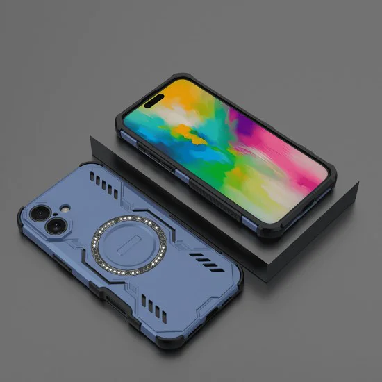 Калъф за iPhone 16 Plus - ArmorMag Case - Син