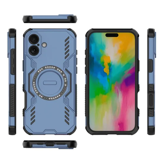 Калъф за iPhone 16 Plus - ArmorMag Case - Син