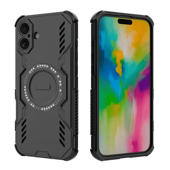 Калъф за iPhone 16 Plus - ArmorMag Case - черен