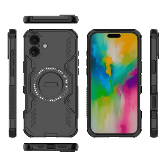 Калъф за iPhone 16 Plus - ArmorMag Case - черен